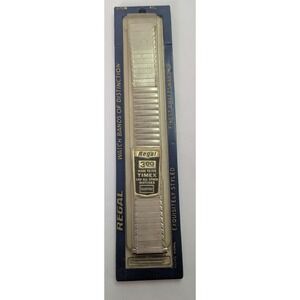 Regal Watch Band Unisex Adjustable Silver New Vintage Expansion 300 Fits Timex